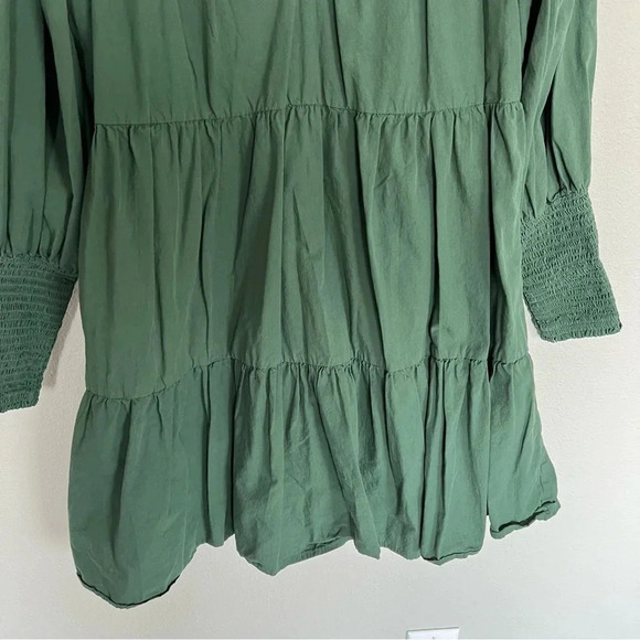 NWOT Tuckernuck Pomander Place Ceci Smocked Dress Long Puff Sleeve Jaguar Green - Picture 7 of 12